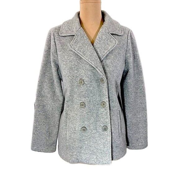 Talbots Jackets & Blazers - Talbots Pea Coat Size Small Double Breasted Gray
